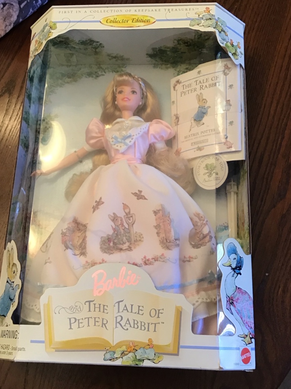 Barbie Collector Edition Pink Storybook Gown with Peter Rabbit Print - Picture 6 of 7